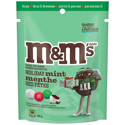 M&M's Holiday Mix Chocolate Candies - Mint - 165g