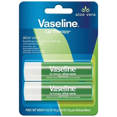 Vaseline Lip Therapy - Aloe Vera - 2 x 4.8g