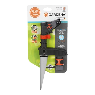 GARDENA 5300SQFT SPRINKLER in Black