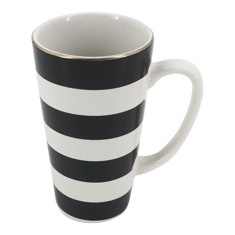 HOMETRENDS TALL LATTE MUG in Black
