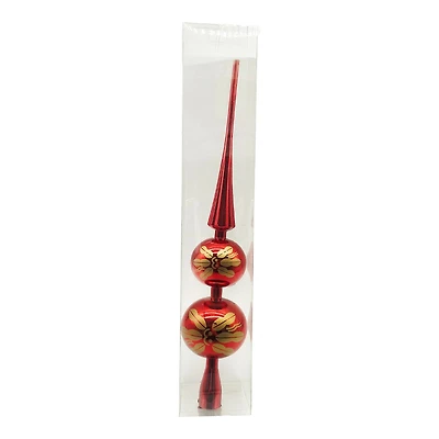 C/F TREE TOPPER FINIAL in Red