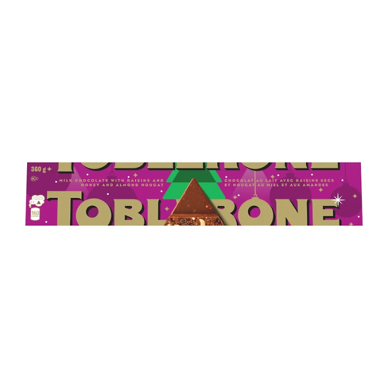 Toblerone Festive Bar - Fruit & Nut - 360g