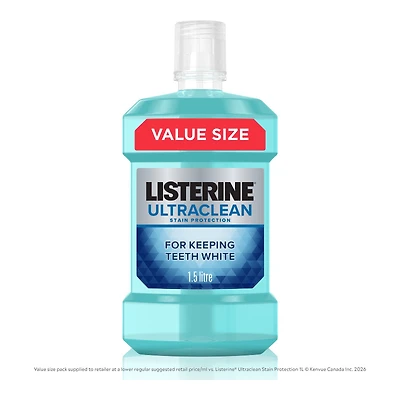 Listerine Ultra Clean Antiseptic Mouthwash - Artic Mint - 1.5L