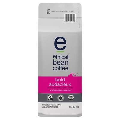 Ethical Bean Coffee - Bold Dark Roast - Whole Bean - 908g