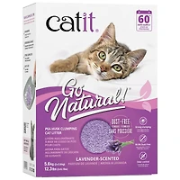 Catit Go Natural Pea Husk Clumping Cat Litter - Lavender Scented - 5.6kg