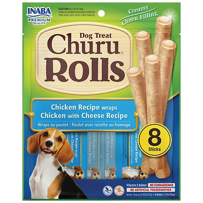 CHURU ROLLS CHKN W/CHS 8PK