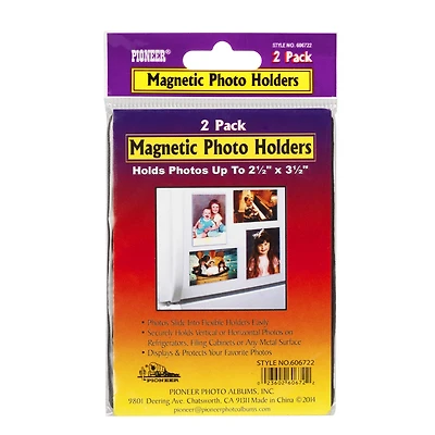 Pioneer Magnetic 2.5 x 3.5in Photo Holder - 2 pack - 2.5x3.5in
