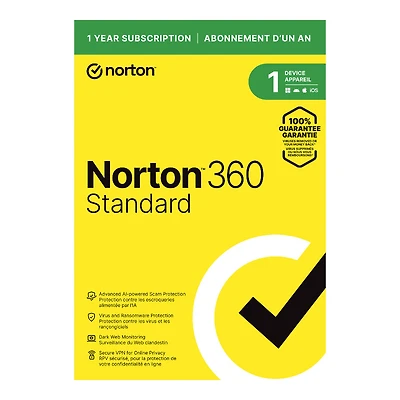 Norton 360 Standard - 1 Device/1 Year - 21400080