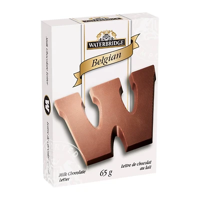 Waterbridge Belgian Milk Chocolate Letter - Assorted - 65g