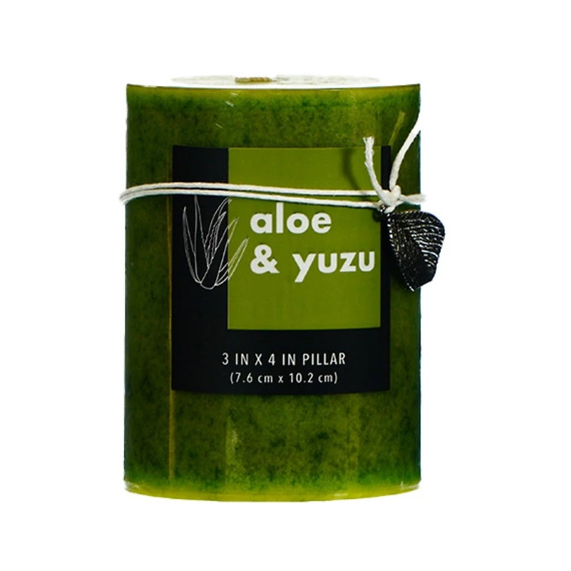 ALAURA CANDLES PILLAR MOTTLD