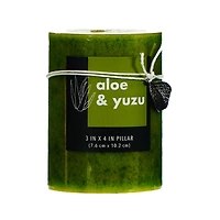 ALAURA CANDLES PILLAR MOTTLD