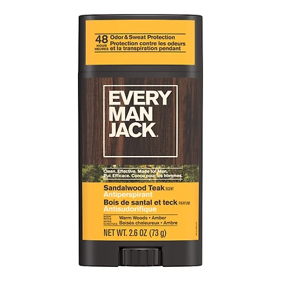 Every Man Jack Antiperspirant+Deodorant - Sandalwood - 73g