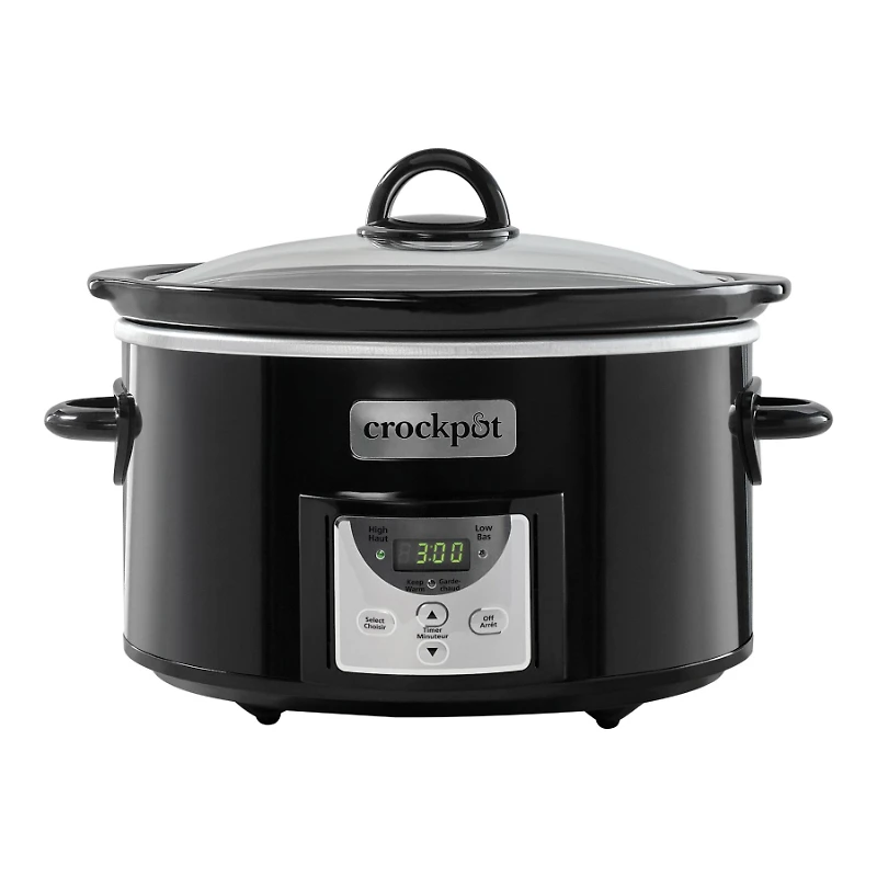 Crockpot Programmable Cooker - Black - 4 Quart - 2166323