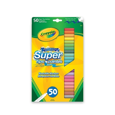 CRAYOLA SUPERTIP MARKERS 50PK