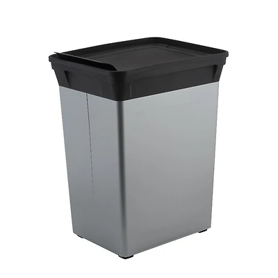 K/D WASTE CAN in Silver
