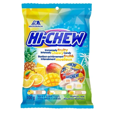 Hi-Chew Chewing Candy Mix - Tropical Mix - 20 pieces