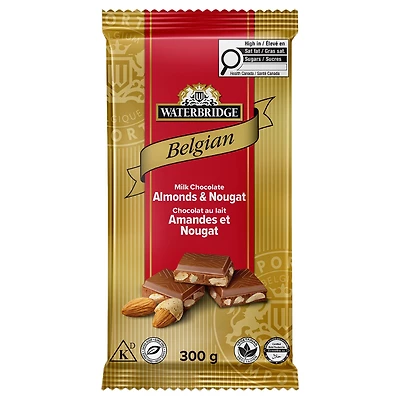 WATERBRIDGE BAR MILK CHC ALM 300G