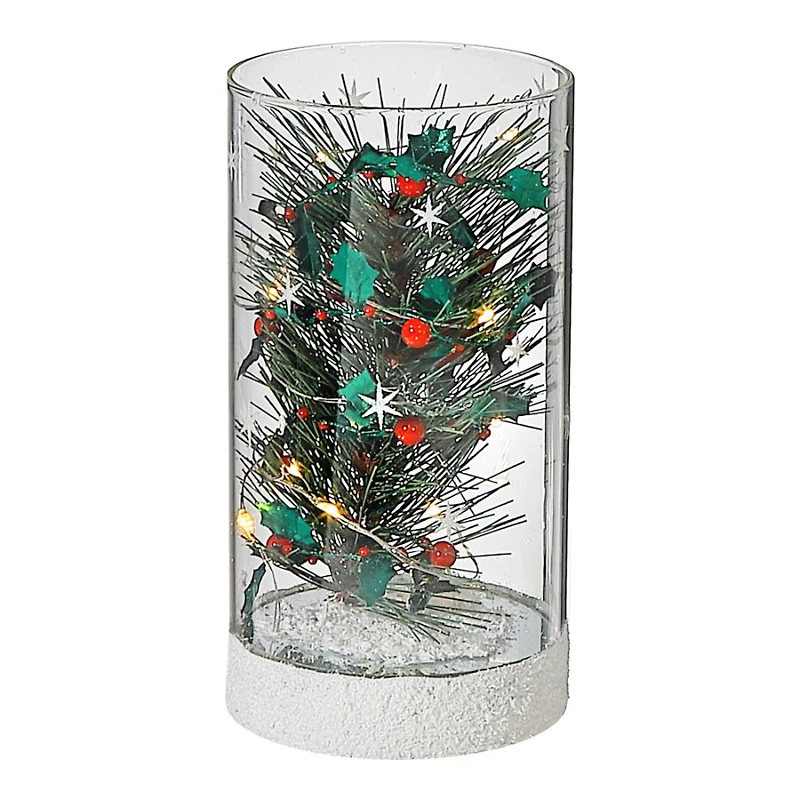 LED CYLINDER GLASS TREE