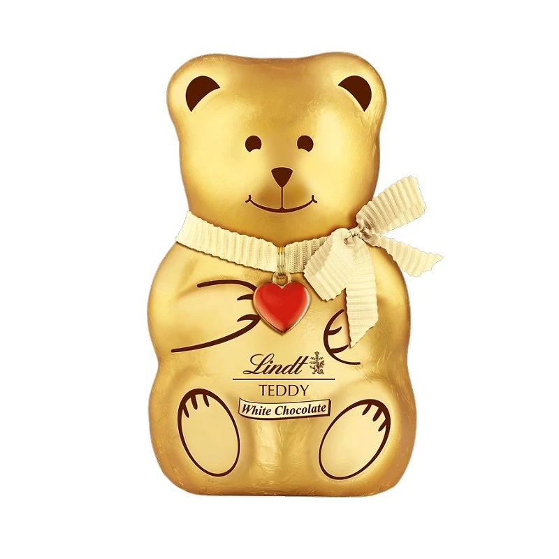 LINDT TEDDY 100G in White