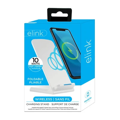 ELINK FOLDABLE WL CHARGER in White