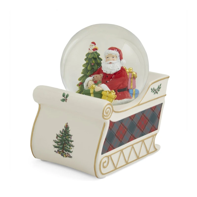 SPODE SLEIGH SNOW GLOBE 6