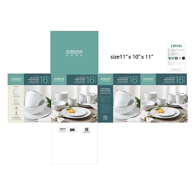 GIBSON HOME CERAMIC D/W SET