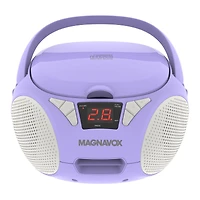 MAGNAVOX PORTABLE CD BOOMBOX MRCD6924-PU in Purple
