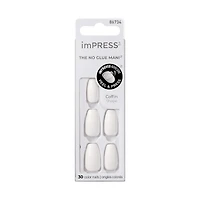 Kiss ImPRESS Press-on Manicure False Nails Kit - Medium - Coffin - Frosting - 30s