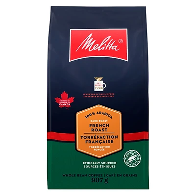 Melitta Whole Beans Rainforest Alliance French Roast - 907g