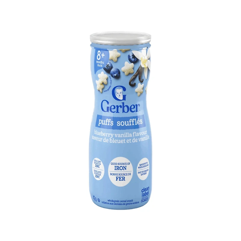 Gerber Toddler Snacks Puffs - Blueberry Vanilla - 42g