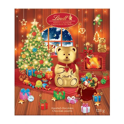 LINDT BEAR ADVENT Size 128g