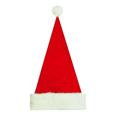 SANTA HAT WHITE in Red