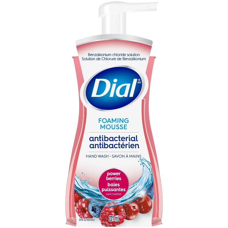 Dial Complete Antibacterial Foaming Hand Wash - Power Berries - 221ml