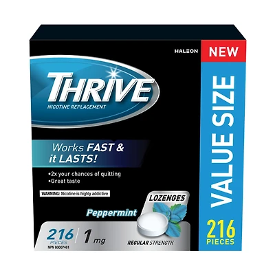 THRIVE LOZENGES 1MG 216'S in Mint