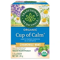 Traditional Medicinals Wrapped Tea Bags - Cup of Calm Lavender Mint - 16's
