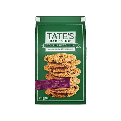 Tate's Oatmeal Raisin Cookies - 198g