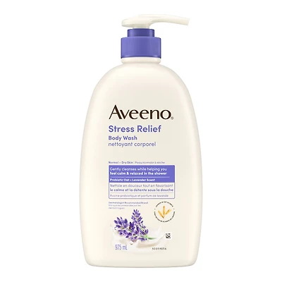 Aveeno Active Naturals Stress Relief Body Wash - Lavender Chamomile and Ylang-Ylang - 975ml