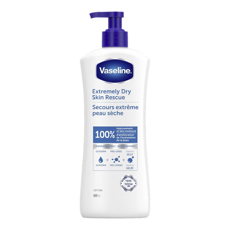 VASELINE EXTR DRY SKIN RESC 600ML