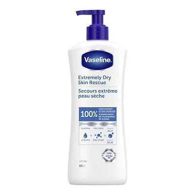 VASELINE EXTR DRY SKIN RESC 600ML