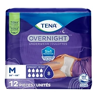 TENA Overnight Incontinence Underwear - Medium - 12s