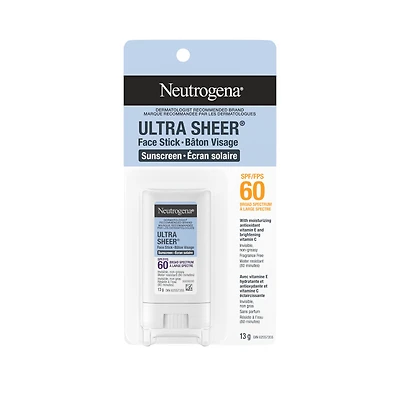 NEUTROGENA U/SHEER FACE STK SPF60/13G