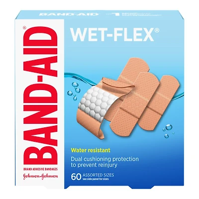BAND-AID Wet-Flex Bandages - 60's