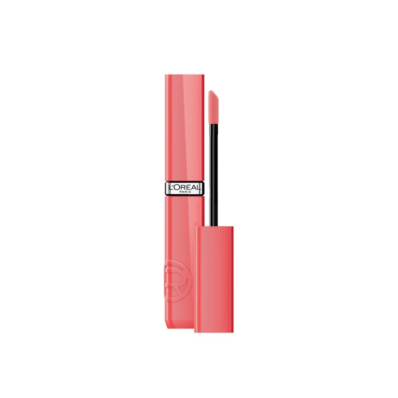 L'OREAL INF LACQUER LIP LE NU ROSE in Pink