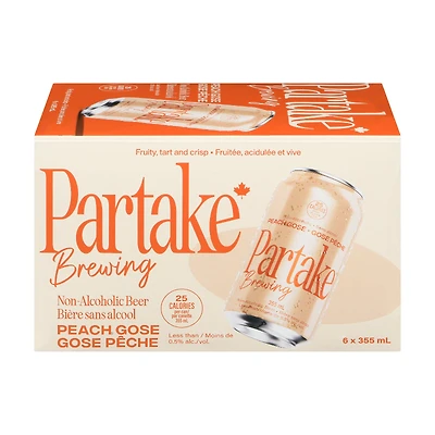 PARTAKE BEER GOSE 6X355ML in Peach