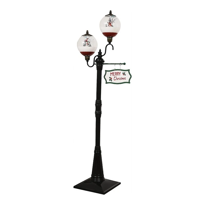 FLOOR GLOBE DOUBLE LANTERN in Red