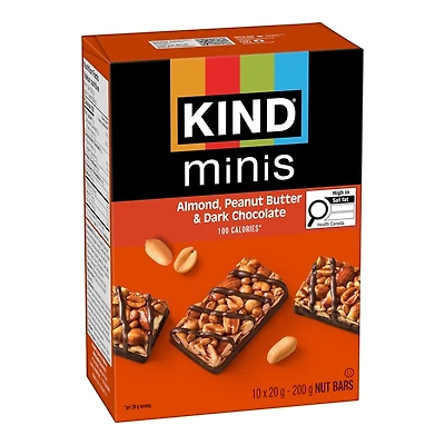 Kind Mini Bars - Peanut Butter & Dark Chocolate - 10 Pack