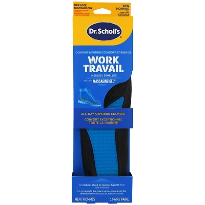 Dr. Scholl's Comfort & Energy Work Massaging Gel Advanced Insoles - Men's 8-14