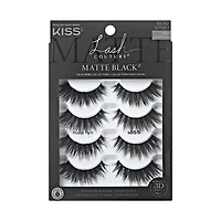 KISS Lash Couture False Lashes - Matte Black - 4 pairs