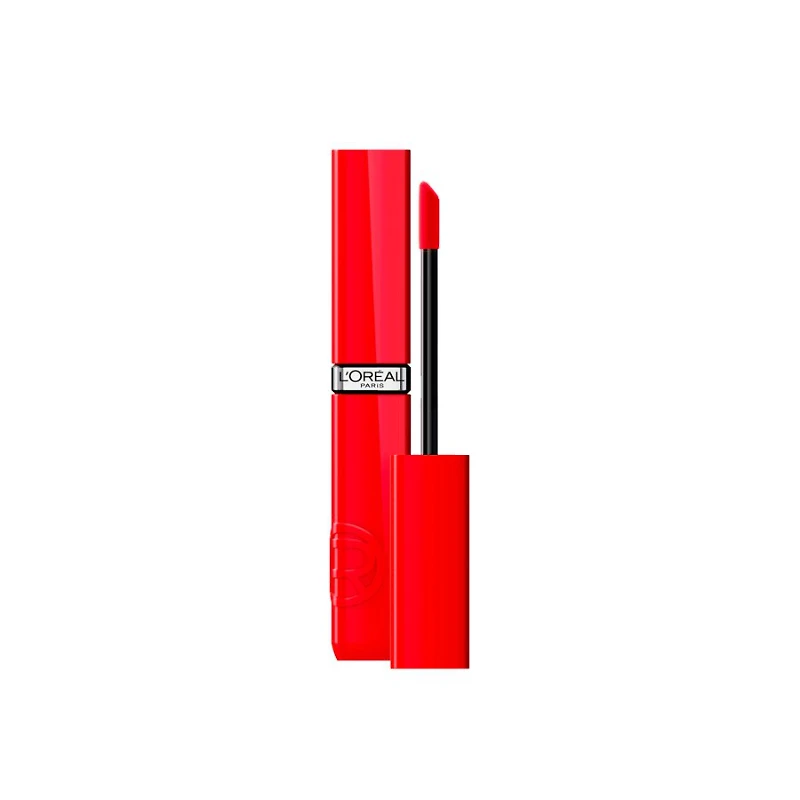 L'OREAL INF LACQUER LIP POPPY in Red