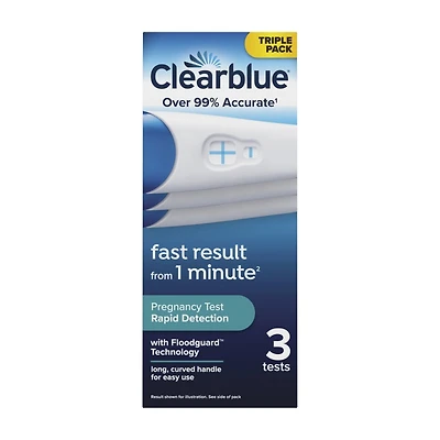 CLEARBLUE RAPID PREG TEST 3TEST